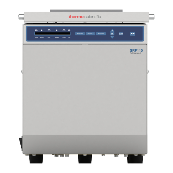 Thermo Scientific SpeedVac SRF110 Installation Und Betriebsanleitung