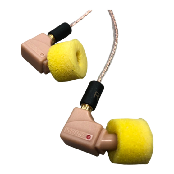 Shure E Serie Bedienungsanleitung