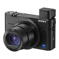 Sony Cyber-shot DSC-RX100M5 Hinweise Zur Bedienung