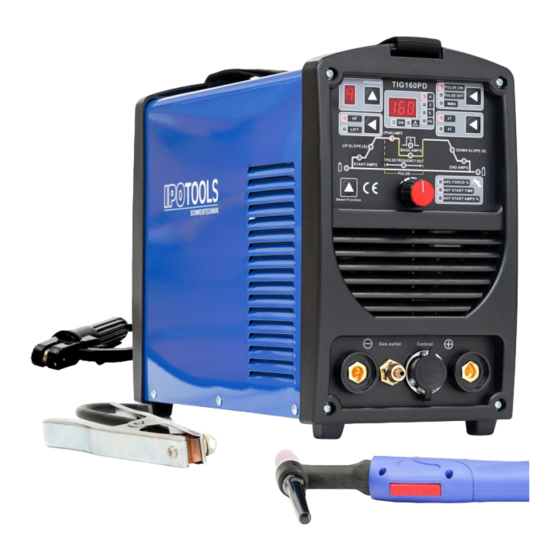 IPOTOOLS TIG-160PD Originalbetriebsanleitung