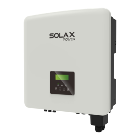 SolaX Power X3-Hybrid5.0-D Installationshandbuch