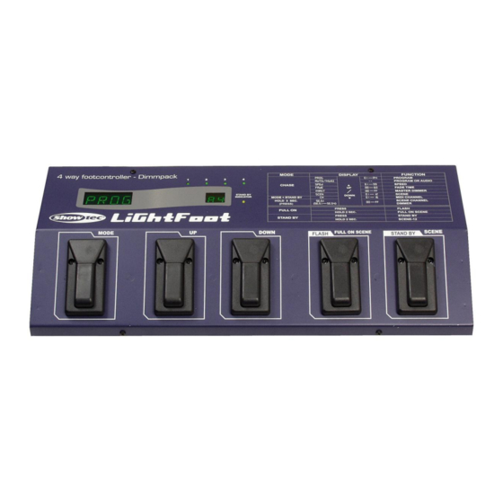 SHOWTEC 50374 Lightfoot 4 Bedienungsanleitung