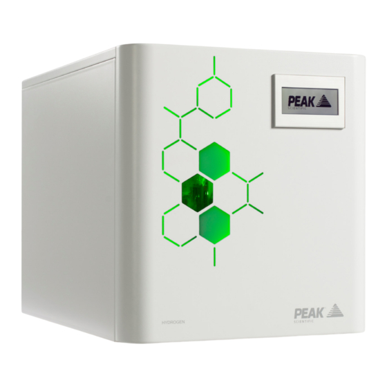 Peak Scientific Precision H2 Trace Bedienungsanleitung