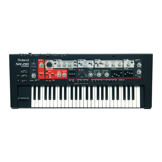 Roland SH-201 Bedienungsanleitung