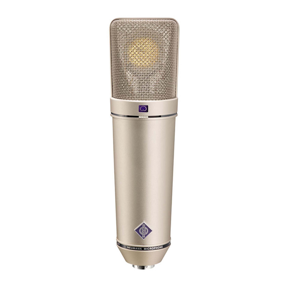 Neumann U 87 Ai Bedienungsanleitung