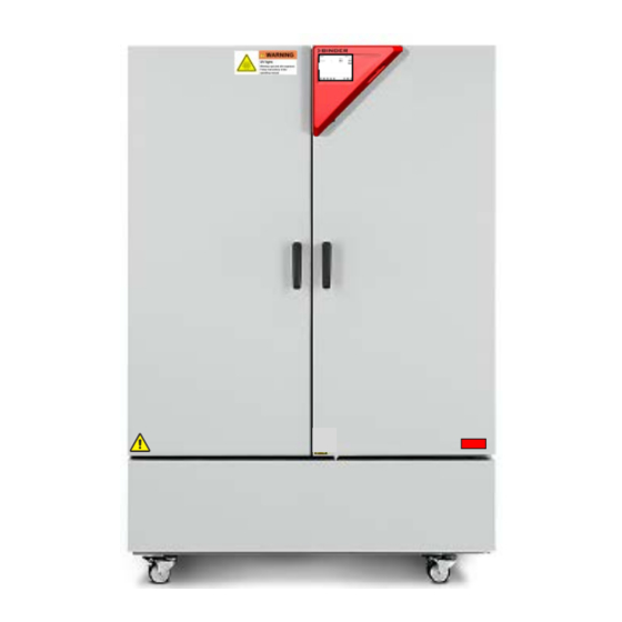 Binder KBF P 240 Betriebsanleitung