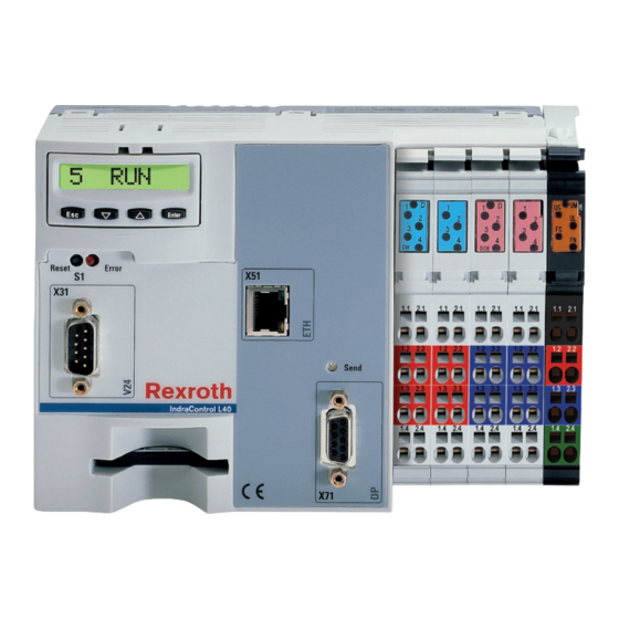 Bosch Rexroth IndraLogic L40 03VRS Bedienungs- Und Programmieranleitung