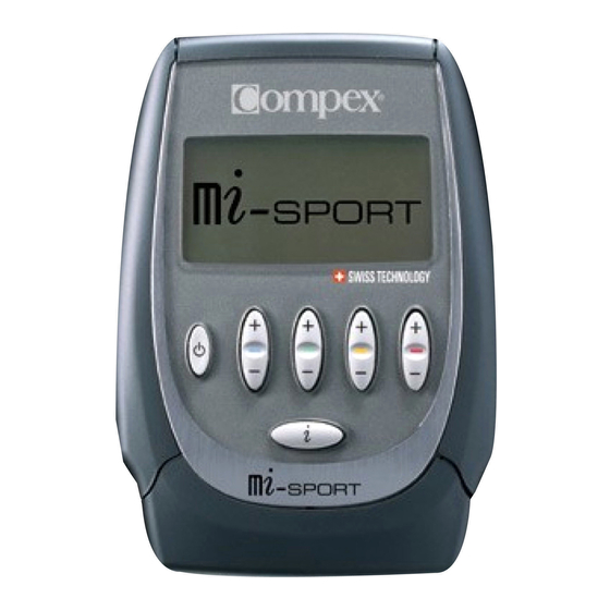 Compex Mi-Sport Gebrauchsanleitung