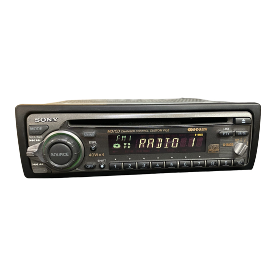 Sony CDX-C4840R Bedienungsanleitung