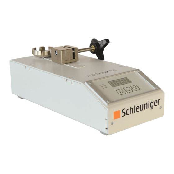 Schleuniger PullTester 20 Originalbetriebsanleitung
