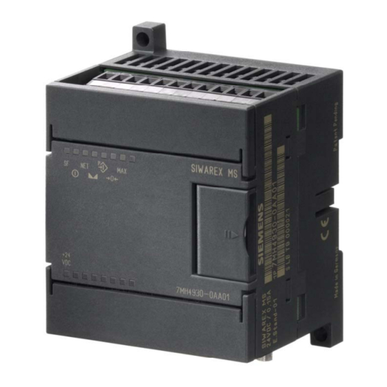 Siemens SIWAREX MS Gerätehandbuch