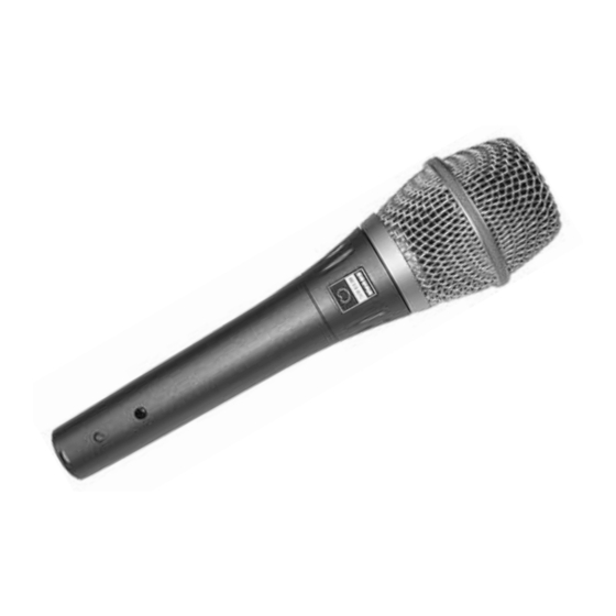 Shure BETA 87C Kurzanleitung