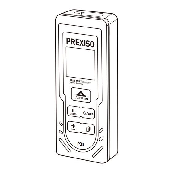 Leica Geosystems Disto M3i PREXISO P30 Benutzerhandbuch