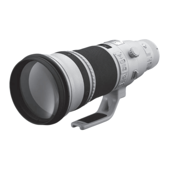 Canon EF500mm f/4L IS USM Bedienungsanleitung