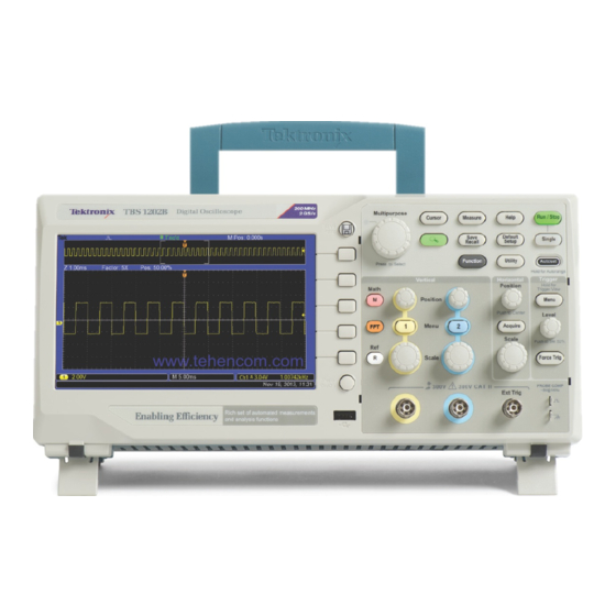 Tektronix Serien TBS1000B Handbücher