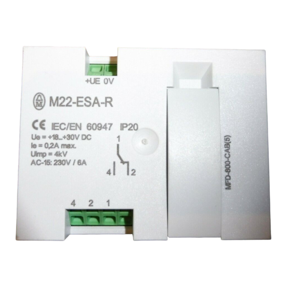 Moeller M22-ESA Montageanweisung
