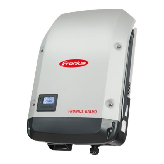 Fronius Galvo 1.5-1 Bedienungsanleitung