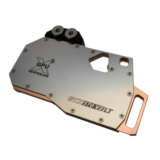 Watercool HEATKILLER GPU-X3 570 V2 LT Montageanleitung