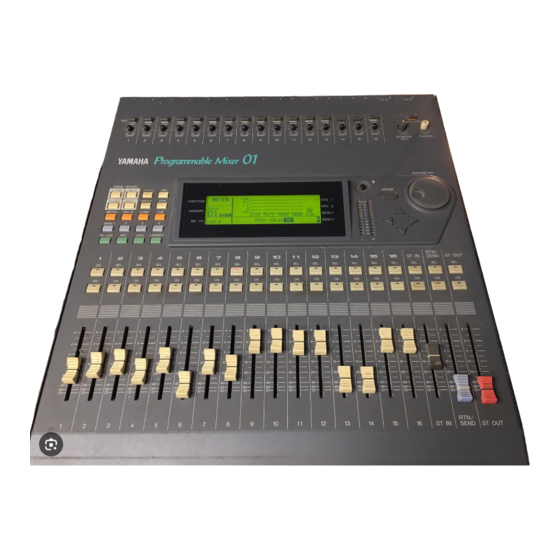 Yamaha Programmable Mixer 01 Kurzanleitung