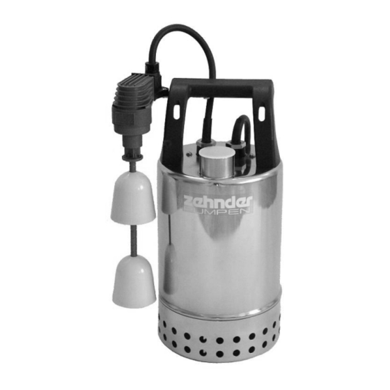 Zehnder Pumpen E-ZW 50 A-2 Handbücher