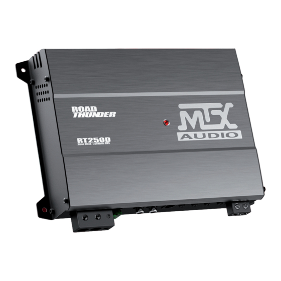 MTX Audio ROADTHUNDER RT250D Handbücher