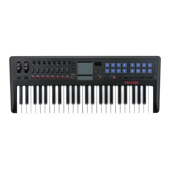 Korg TRITON taktile Bedienungsanleitung