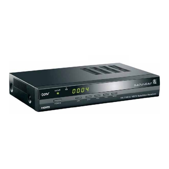 zehnder HX 7100 U Handbücher
