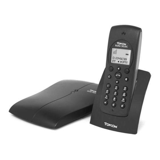 Topcom butler 5020 Bedienungsanleitung