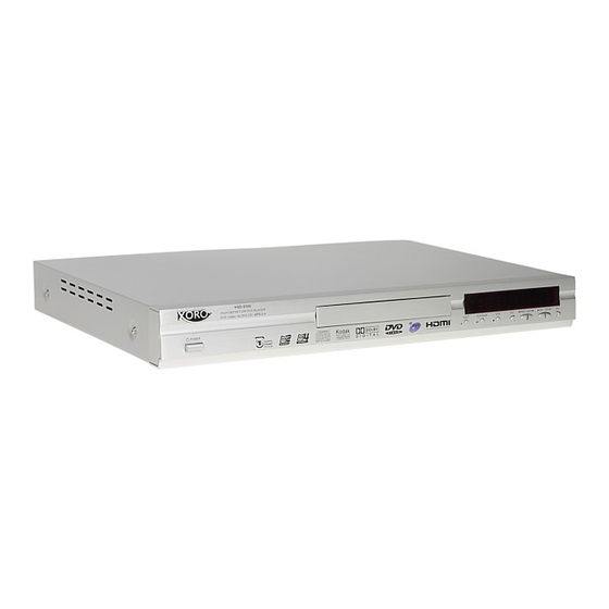 Xoro HSD 8500 Handbuch