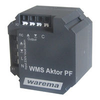Warema WMS Aktor PF UP Bedienungs- Und Installationsanleitung
