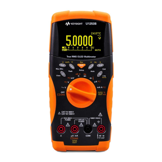 Keysight U1253B Kurzanleitung