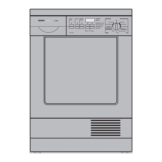 Bosch wtl 640 s maxx sportline Gebrauchsanleitung