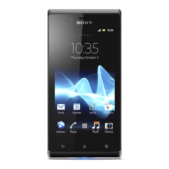 Sony Xperia J ST26i Bedienungsanleitung