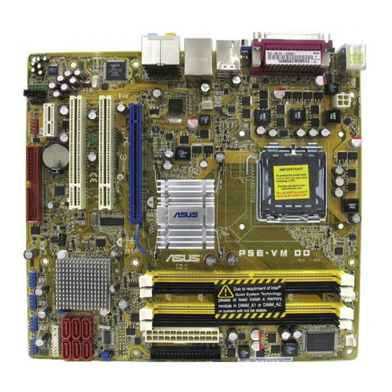Asus P5E-VM DO Schnellstartanleitung