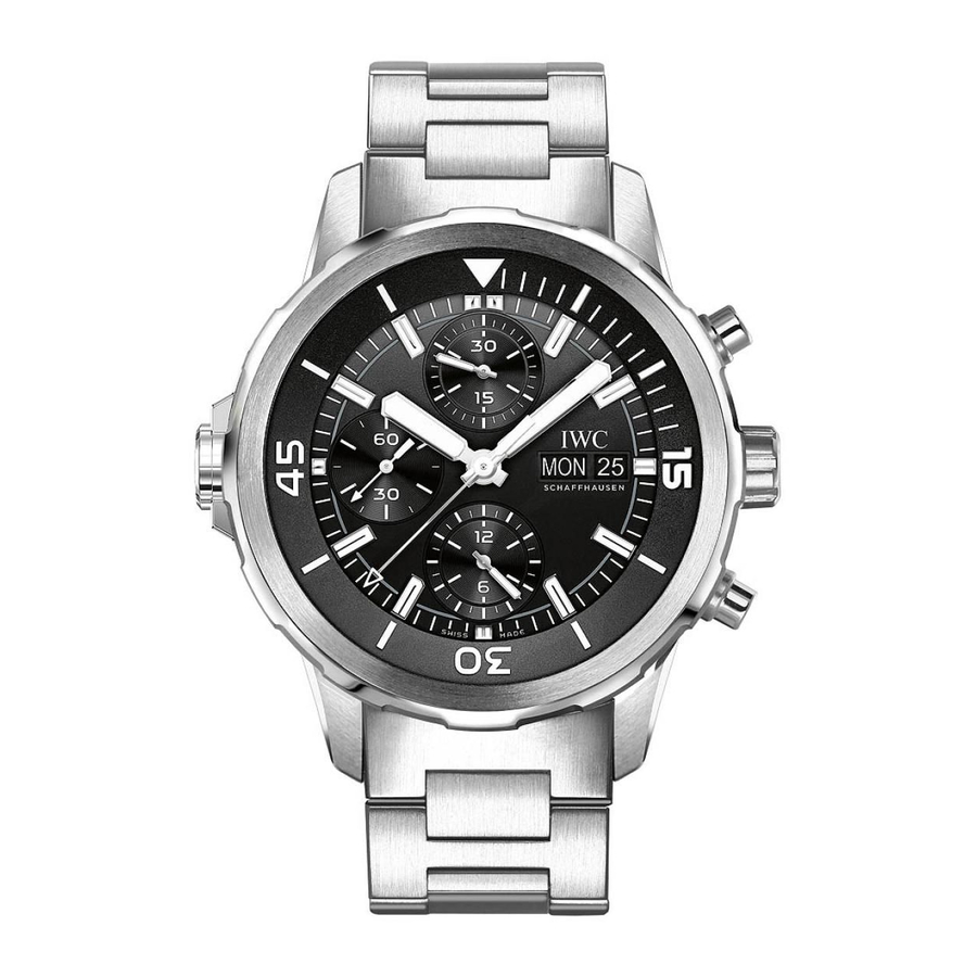 iwc AQUATIMER CHRONOGRAPH Bedienungsanleitung