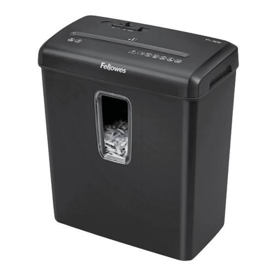Fellowes Powershred FS-6C Bedienungsanleitung