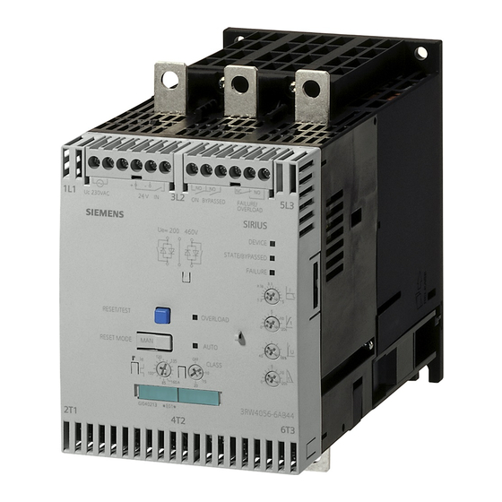 Siemens SIRIUS 3RW40 Betriebsanleitung