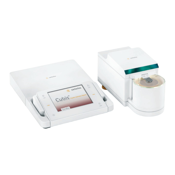 Sartorius Cubis MPS Installationsanleitung