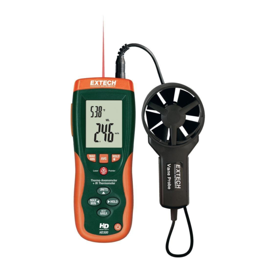 Extech Instruments HD300 Bedienungsanleitung