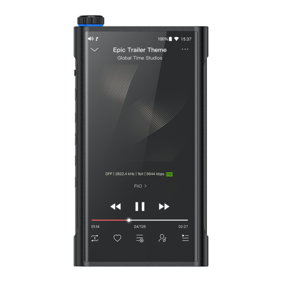 Fiio M15 Vollständiges Benutzerhandbuch