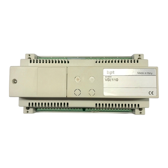 Bpt VSI/110 Installationsanleitung