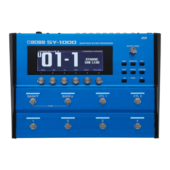 Boss SY-1000 Bedienungsanleitung