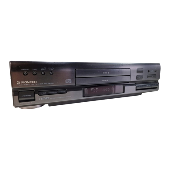Pioneer PD-J400T Bedienungsanleitung