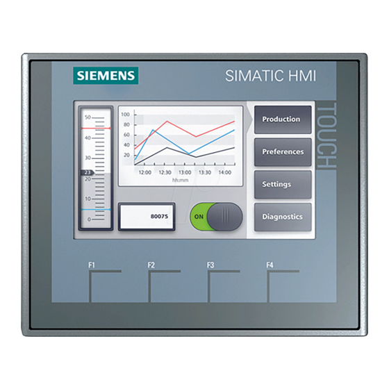 Siemens SIMATIC HMI KP400 Comfort Betriebsanleitung