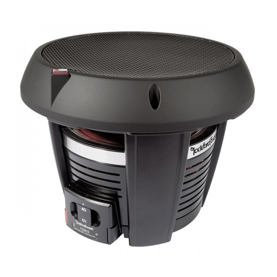 Rockford Fosgate Power series Installation Und Betrieb