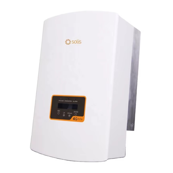 SOLIS 3P15K-4G Installations- Und Bedienungsanleitung