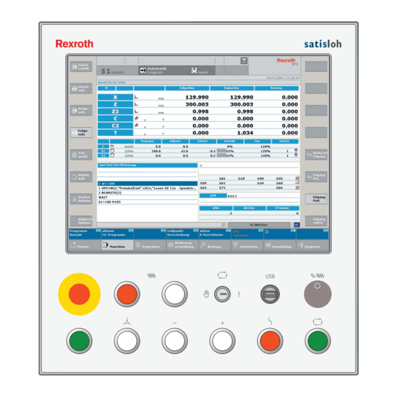 Bosch Rexroth IndraControl VDP 92.3 Projektierung
