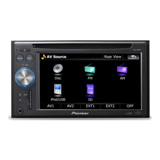 Pioneer AVIC-F900BT Bedienungsanleitung