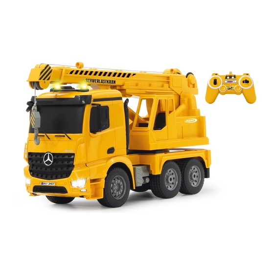 Jamara Schwerlastkran Mercedes-Benz Arocs Gebrauchsanleitung