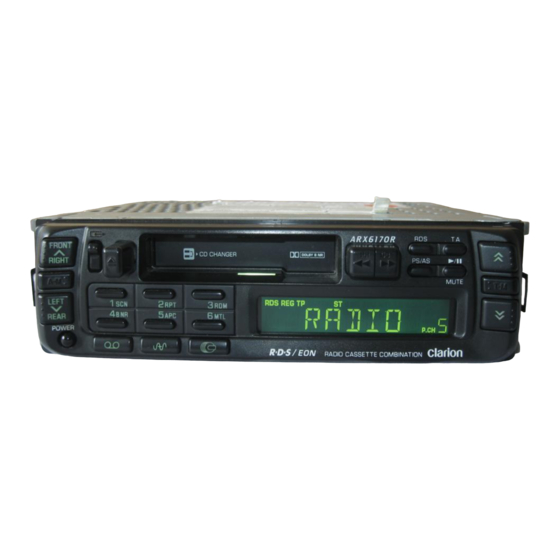 Clarion ARX6170R Bedienungsanleitung
